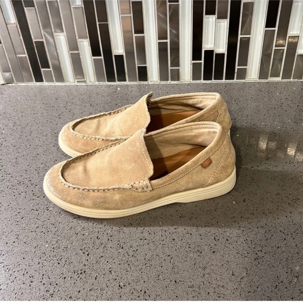 Zara leather loafers shoes size 1